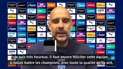 Guardiola : "je suis très heureux"