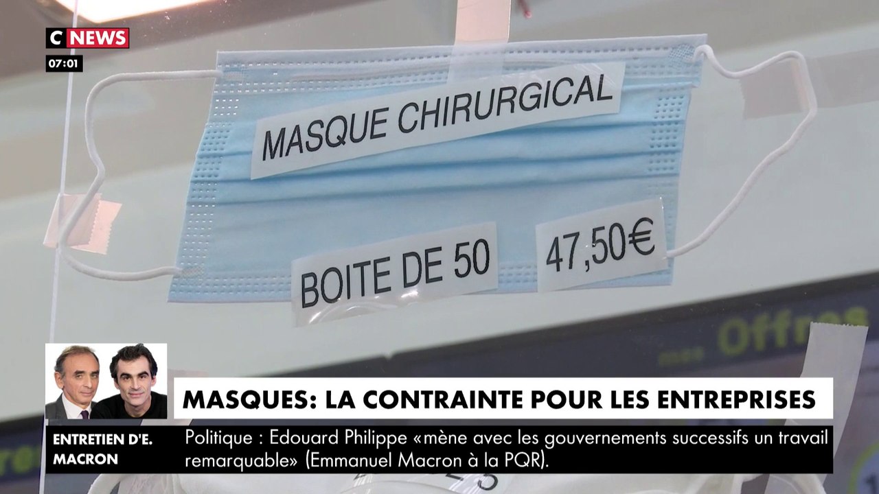 Masques : la contrainte pour les entreprises