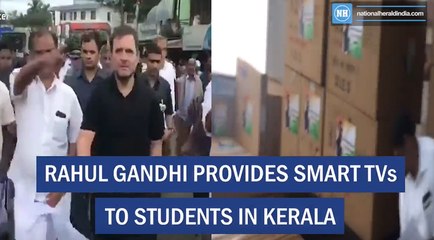 Rahul Gandhi Provides Smart Tvs To Students In Kerala