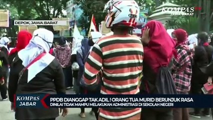 PPDB  Dianggap Tidak Adil!  Orang Tua Murid Unjuk Rasa
