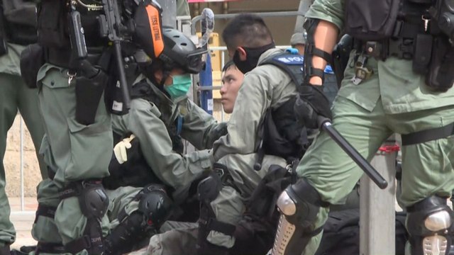 New footage shows stabbing of policeman during July 1 protests in Hong Kong