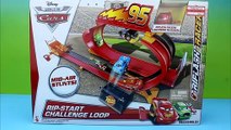 Disney Pixar Cars Rip-Start Challenge Loop Track Set with Lightning McQueen Mater Doc Hudson Lubewig