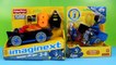 Imaginext DC Super Friends Batman Batmobile with lights & Two-face with plane Just4fun290