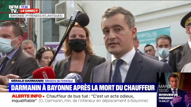 Gérald Darmanin en déplacement à Bayonne: Trop souvent dans notre société désormais, l'autorité est contestée