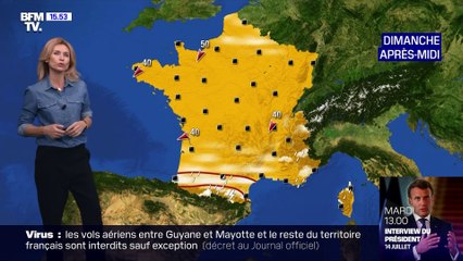 La météo pour ce dimanche 12 juillet 2020