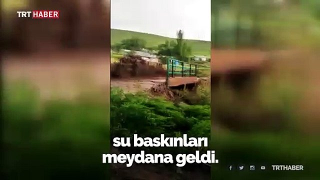 Kars'ta sel: Evler zarar gördü, hayvanlar telef oldu