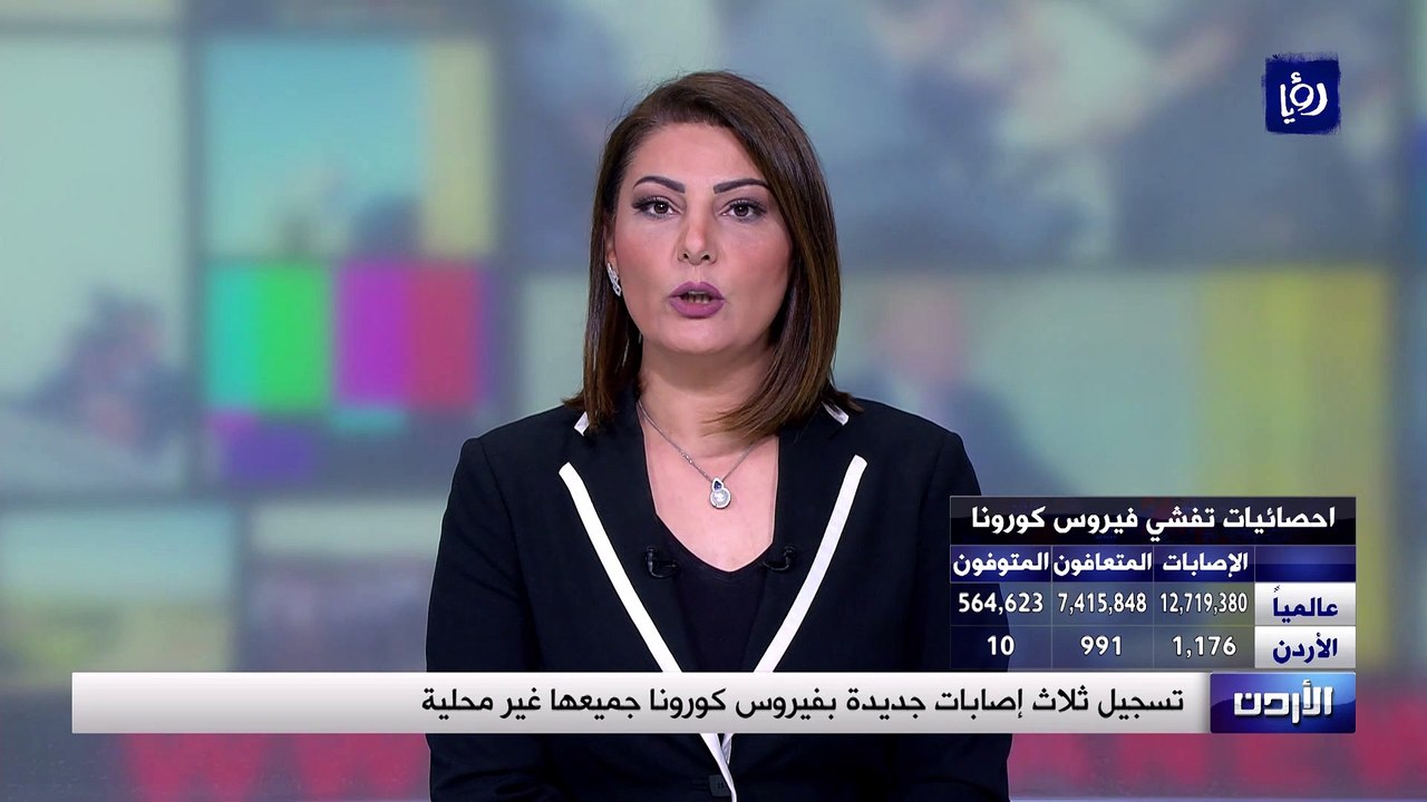 الأردن يسجل ثلاث إصابات جديدة بفيروس كورونا جمي...