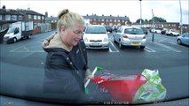 'Can I help you love?' Hilarious moment UK woman starts putting shopping into wrong car