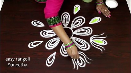 creative color ,freehand kolam ,design    easy rangoli,    new muggulu patterns