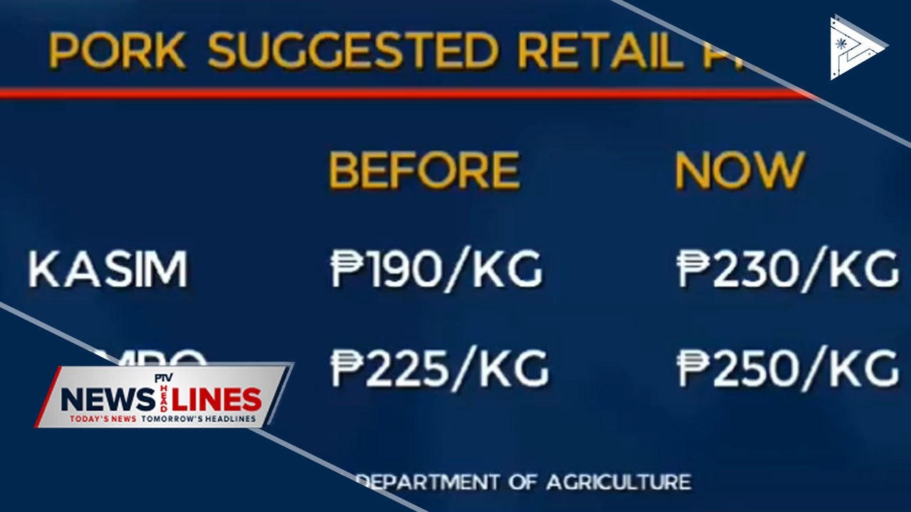 DA issues new SRPs for pork products