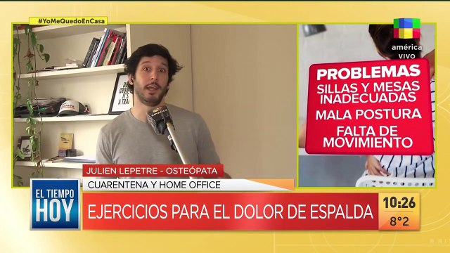 Home office y cuarentena: ejercicios para el dolor de espalda y de cervicales
