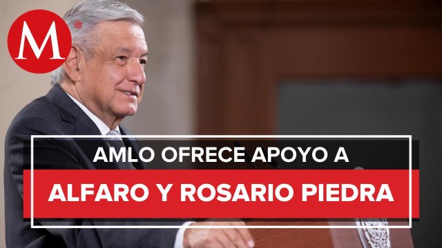 AMLO ofrece protección a Enrique Alfaro y Rosario Piedra tras amenazas