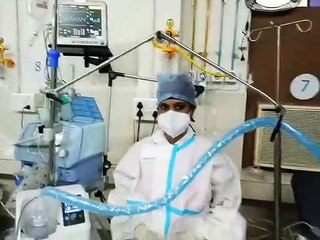 कोरोना से जंग में एक बड़ा कदम, माधव नगर चिकित्सालय में लगी 'एचएफएनसी' मशीन