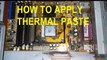 how to apply thermal paste