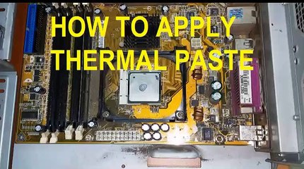 how to apply thermal paste