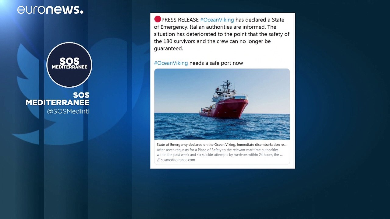 Selbstmordversuche und Streit an Bord: 'Ocean Viking' ruft Notstand aus