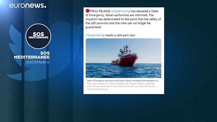 Migranti, Ocean Viking dichiara lo stato di emergenza