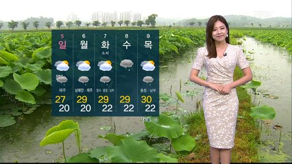 주말, 낮 기온 30도 안팎…저녁 한때 영남 소나기
