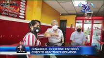 Gobierno Nacional entregó créditos y canastas de kits alimenticios en Guayaquil