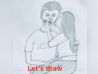 drawing pencil//loving couple//easy draw