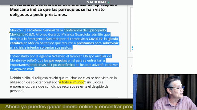 Ahora las iglesias les piden prestamos a los empresarios para salir de su crisis