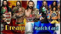 WWE SummerSlam 2020 Dream match Card