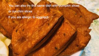 Beguni | Eggplant recipe | Aubergine fritters | Baiganee | Beguni bhaji | Kitchen with a Knife