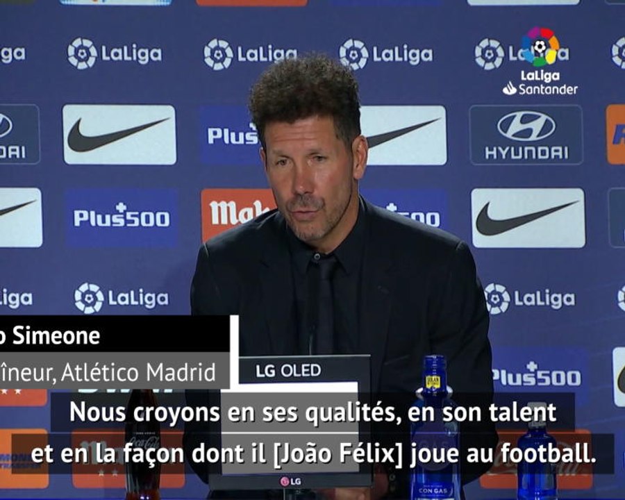 34e j. - Simeone : "Nous croyons en João Félix"
