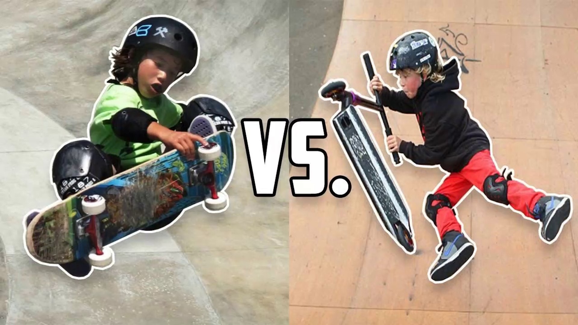 Skateboard Kids vs Scooter Kids (Skaters vs Scooters) - video Dailymotion