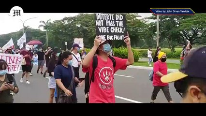 WATCH: Various groups troop to UP Diliman in Quezon City to oppose the signing of the Anti-Terrorism Bill