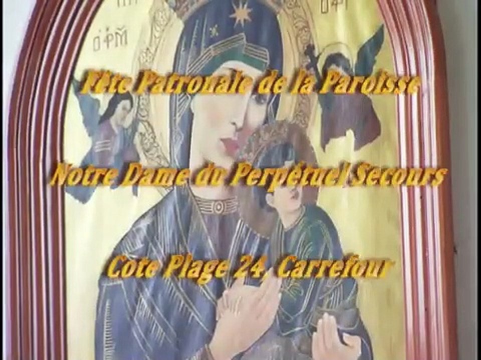 Fête Patronale de la Paroisse Notre Dame du Perpetuel Secours de Carrefour,  cote plage 24.