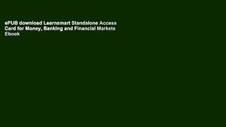 ePUB download Learnsmart Standalone Access Card for Money, Banking and