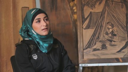 معرض فني.. آية دياب تقدم رسوماتها عن الثورة السورية