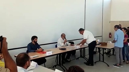 Election d'Eneko Aldana maire de Ciboure