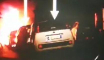 Sinnai (CA) - Auto a fuoco, piromane incastrasto da telecamere (04.07.20)