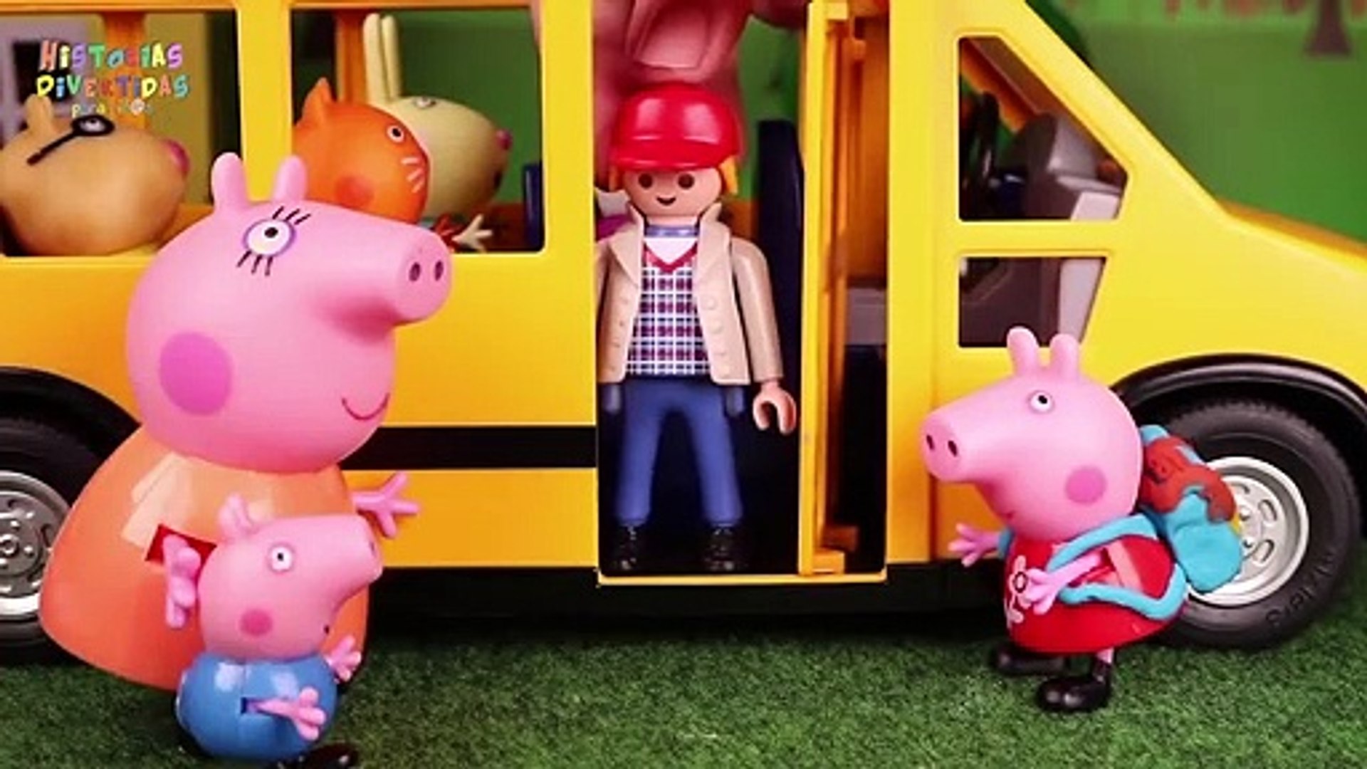 Peppa Pig Juguetes en Español George y el autobús del colegio - video  Dailymotion