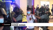دستگیری صدها تظاهرکننده در هنگ‌کنگ پس از اجرای قانون جدید امنیت ملی