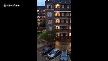 Police officers injured trying to break up gathering on London estate