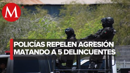 Policías de Torreón repelen agregación abatiendo a 5 delincuentes