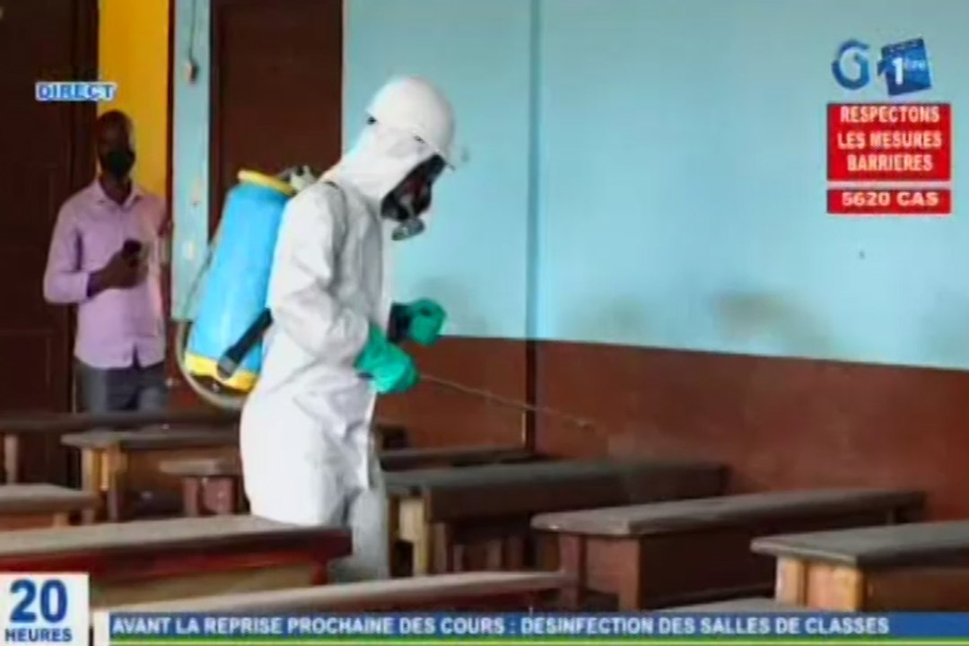 RTG/Lancement de l’opération désinfection et de mise en place des dispositifs de mesures barrières des établissements scolaires