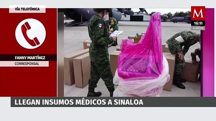 Download Video: Llega avión con una tonelada de insumos médicos a hospital de Culiacán