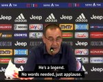 Sarri congratulates 'legend' Buffon for breaking Serie A appearances record