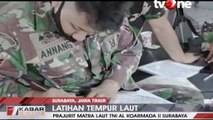 Prajurit Matra Laut TNI AL Surabaya Gelar Latihan Tempur