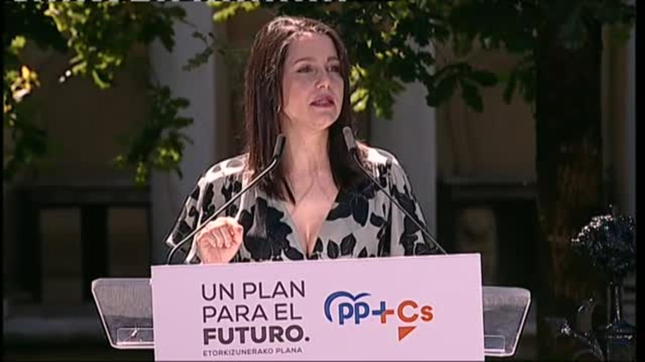 Arrimadas asegura que el constitucionalismo en Euskadi "no tiene techo"