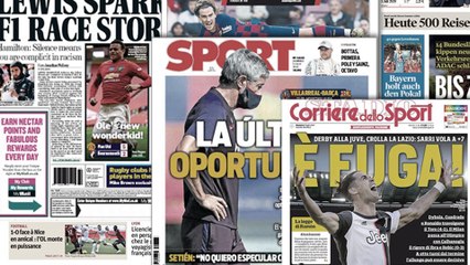 Le FC Barcelone dos au mur en Liga, l'Italie s'incline devant la Juve et Ronaldo