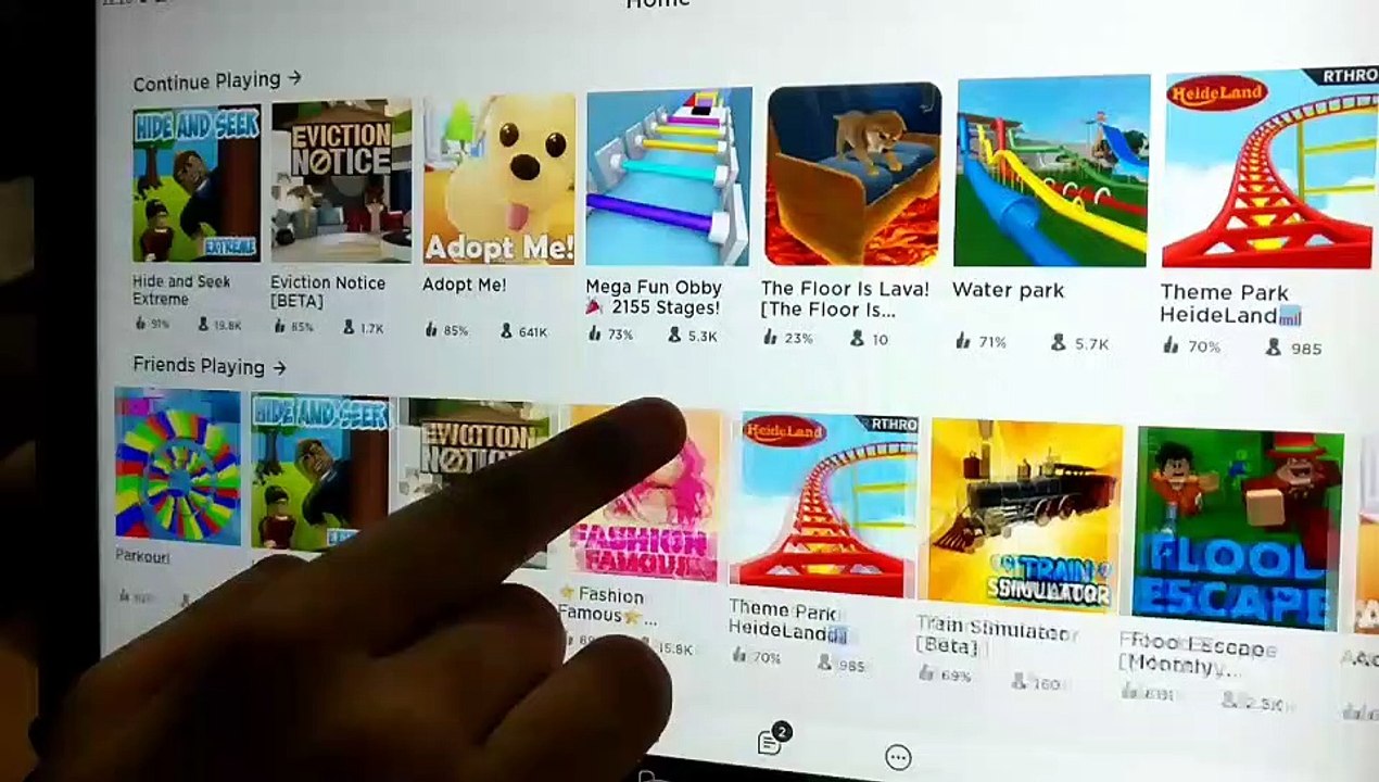 Play roblox ,hide and seek , roblox games .