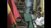 San Fermín 1995 - José Javier Echeverría (IU) lanza el Chupinazo de los Sanfermines