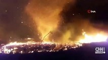 Son dakika: Orman yangınında oluşan 'ateş hortumu' görüntülendi | Video