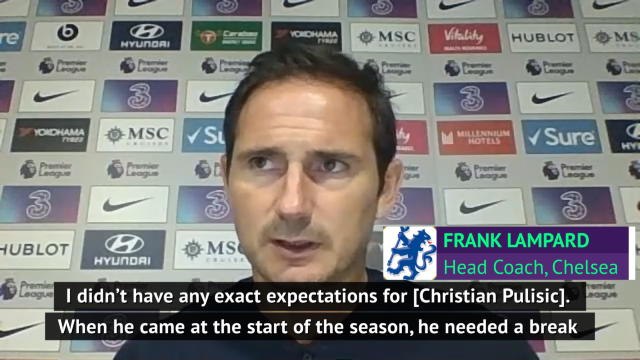 Pulisic is showing everyone his quality - Lampard