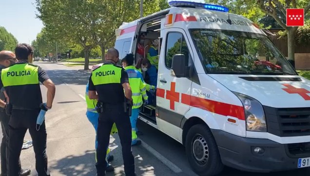 Atropellada una ciclista en un paso de peatones en Madrid